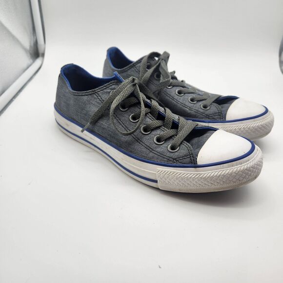 Converse Unisex All Star Canvas Denim Gray Sneakers 130180F Womens 7 Mens 5 - Picture 1 of 8